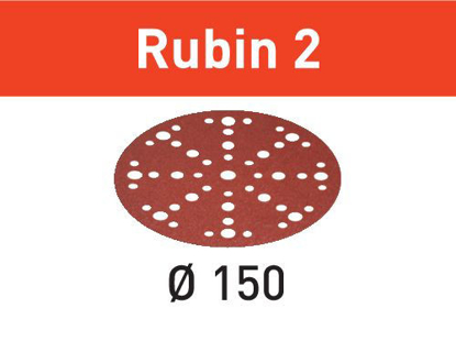 Picture of Abrasive sheet Rubin 2 STF D150/48 P150 RU2/10